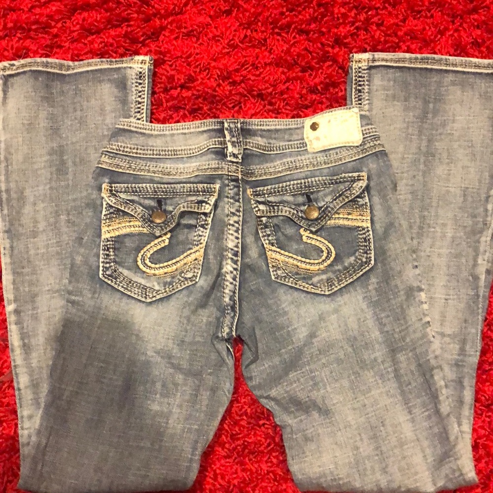 Silver Suki Flap Jeans